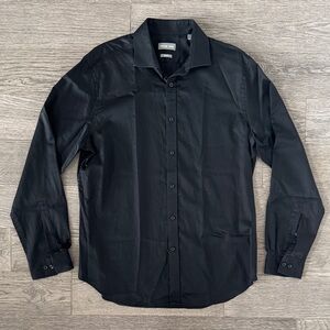 🌼MICHAEL KORS🌼 Slim Fit Cotton Stretch Black Dress Shirt